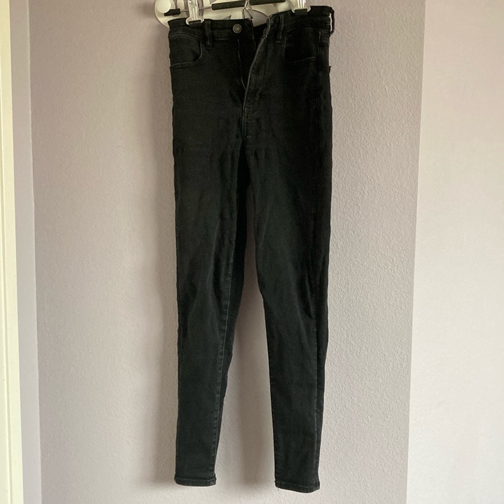American Eagle Ne(x)t Level Stretch High Rise Jegging (Black)